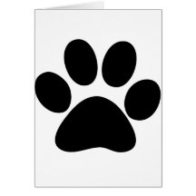 Pata animal cartao