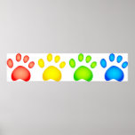 Patas coloridas posters