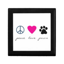 Patas do amor da paz porta jóia