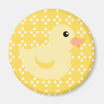 Pato de Bedotted no amarelo Imã