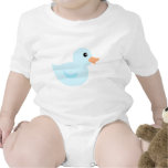Pato de Bedotted no azul Babador