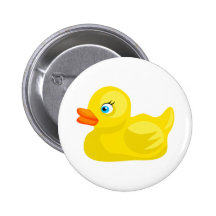 Pato de borracha amarelo botons