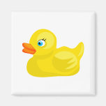 Pato de borracha amarelo ima