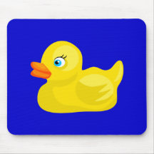 Pato de borracha amarelo mousepad