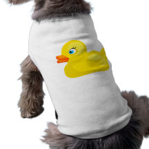 Pato de borracha amarelo roupa para pets