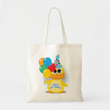Pato do feliz aniversario bolsa para compras