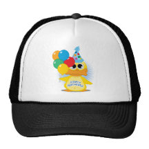 Pato do feliz aniversario bone