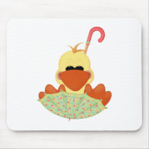 Pato no guarda-chuva mousepad