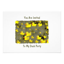 Patos do Grunge, você é convidado, a meu partido d Convite Personalizados