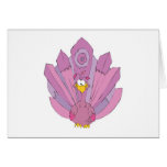 pavão roxo cartão