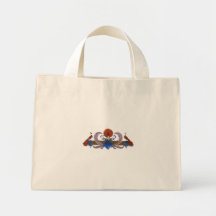 Pavões e azul de Brown da grinalda Bolsa