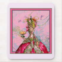 Pavões e bolos de Marie Antoinette mousepads