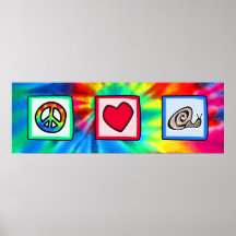 Paz, amor, caracóis poster