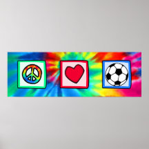Paz, amor, futebol posters