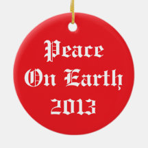 Paz no ornamento da terra: Branco no vermelho