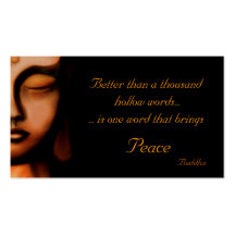 Peace Modelo Cartão De Visita