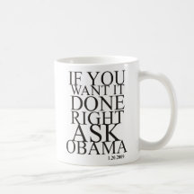 Peça a Obama a caneca desproporcionado