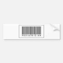Pediatra do código de barras adesivos