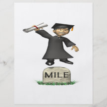 Pedra da milha panfletos personalizados
