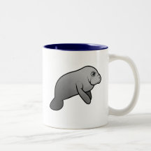 Peixe-boi bonito caneca