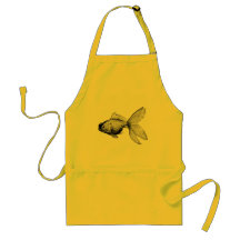 Peixe dourado aventais