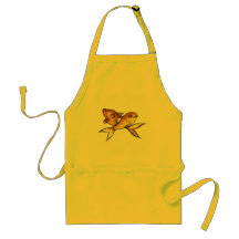 Peixe dourado aventais