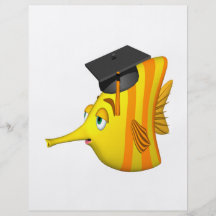 Peixes da graduação modelos de panfleto