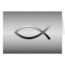 Peixes de Ichthys Jesus Cartao