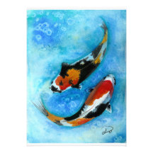Peixes de Koi Convite Personalizados