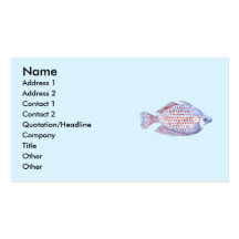 Peixes. Linha vermelha Rainbowfish. Cartões De Visita