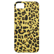 pele do leopardo do caso do iPhone 5 mal lá iPhone 5 Capas
