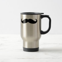 Pêlos faciais engraçados do bigode do disfarce do  caneca