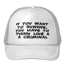 Pense como um criminoso bone