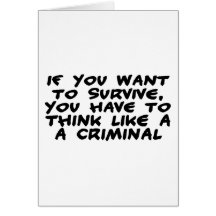 Pense como um criminoso cartões