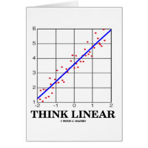 Pense linear (as estatísticas da regressão linear) cartão