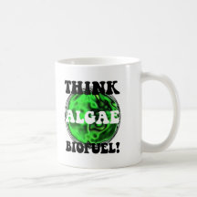 Pense o combustível biológico das algas! caneca