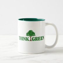 Pense verde canecas