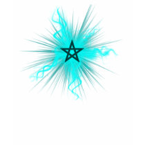 Pentagram de incandescência t - shirts