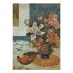 Peônias e bandolim chineses por Paul Gauguin Convite Personalizados