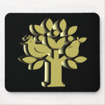 Perdiz em uma árvore de pera mousepads