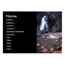 perfil ou cartão de visita, cachoeira