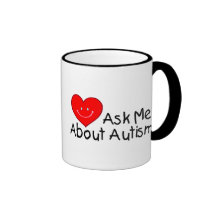 Pergunte-me sobre o autismo (o coração) canecas