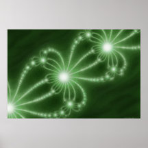 Pérolas do 1 verde profundo poster