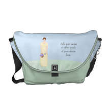 Personalize esta menina da regência do estilo de J Bolsa Mensageiro