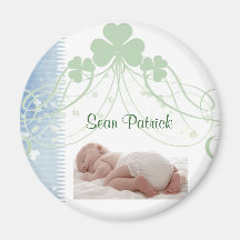 Personalize seu próprio design irlandês do bebê imãs