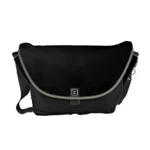 Personalize sua bolsa mensageiro "preta"