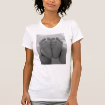 Pés do bebê camiseta