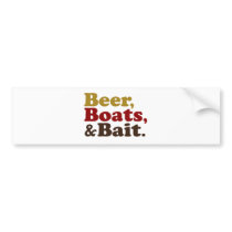 Pesca dos barcos e da isca da cerveja adesivos de carro