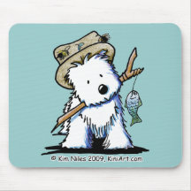 Pesca Westie Mousepad