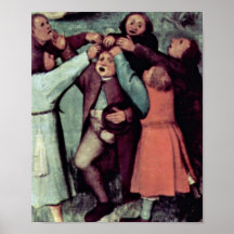 Pessoa idosa de Pieter Bruegel - os jogos das cria Impressão